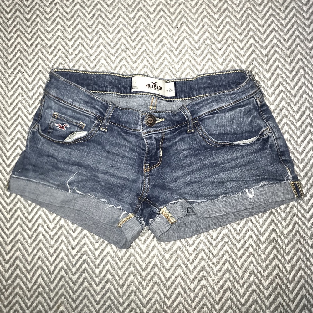 Hollister Dark Blue Jean Shorts